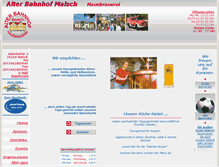 Tablet Screenshot of alterbahnhofmalsch.de